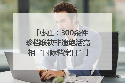 枣庄：300余件珍档联袂非遗绝活亮相“国际档案日”