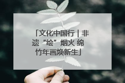 文化中国行｜非遗“绘”烟火 绵竹年画焕新生