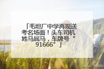 毛坦厂中学再现送考名场面！头车司机姓马属马，车牌号“91666”