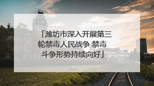 潍坊市深入开展第三轮禁毒人民战争 禁毒斗争形势持续向好