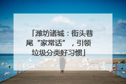 潍坊诸城：街头巷尾“家常话”，引领垃圾分类好习惯