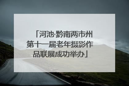 河池·黔南两市州第十一届老年摄影作品联展成功举办