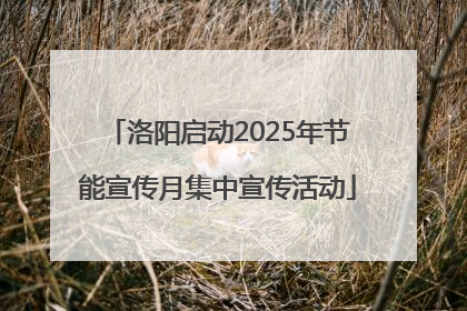 洛阳启动2025年节能宣传月集中宣传活动