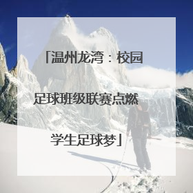 温州龙湾：校园足球班级联赛点燃学生足球梦