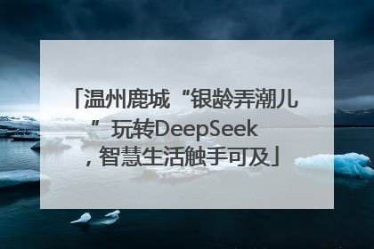 温州鹿城“银龄弄潮儿”玩转DeepSeek，智慧生活触手可及