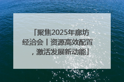 聚焦2025年廊坊经洽会丨资源高效配置，激活发展新动能