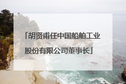 胡贤甫任中国船舶工业股份有限公司董事长