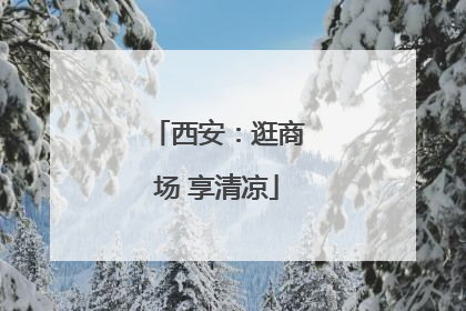西安：逛商场 享清凉