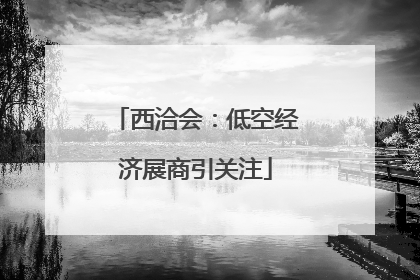 西洽会：低空经济展商引关注
