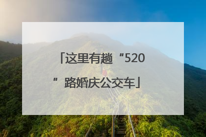 这里有趟“520”路婚庆公交车