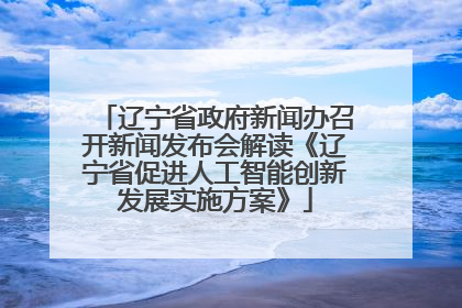 辽宁省政府新闻办召开新闻发布会解读《辽宁省促进人工智能创新发展实施方案》