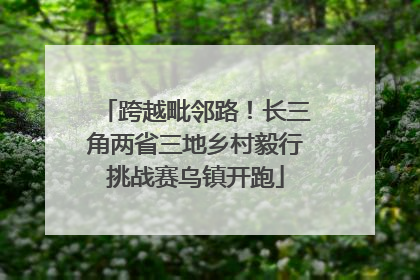 跨越毗邻路！长三角两省三地乡村毅行挑战赛乌镇开跑