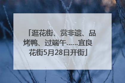 逛花街、赏非遗、品烤鸭、过端午……宜良花街5月28日开街