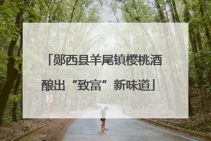 郧西县羊尾镇樱桃酒酿出“致富”新味道