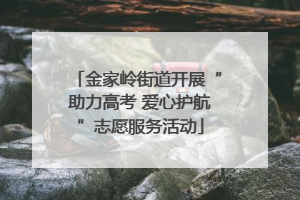 金家岭街道开展“助力高考 爱心护航”志愿服务活动