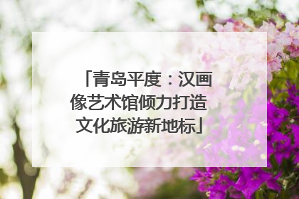 青岛平度：汉画像艺术馆倾力打造文化旅游新地标