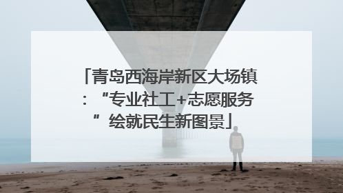青岛西海岸新区大场镇：“专业社工+志愿服务”绘就民生新图景