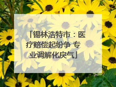 锡林浩特市：医疗赔偿起纷争 专业调解化戾气