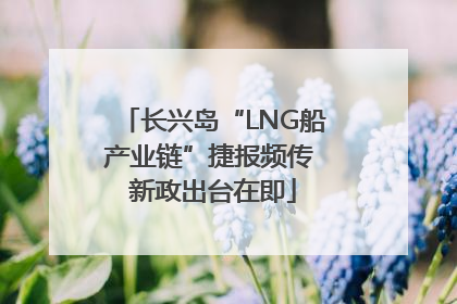 长兴岛“LNG船产业链”捷报频传 新政出台在即