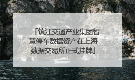 镇江交通产业集团智慧停车数据资产在上海数据交易所正式挂牌