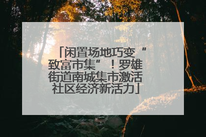 闲置场地巧变“致富市集”！罗雄街道南城集市激活社区经济新活力