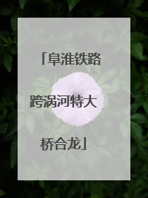 阜淮铁路跨涡河特大桥合龙