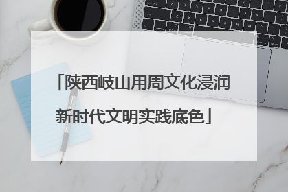 陕西岐山用周文化浸润新时代文明实践底色