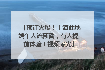 预订火爆！上海此地端午人流预警，有人提前体验！视频曝光