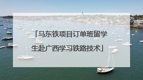 马东铁项目订单班留学生赴广西学习铁路技术