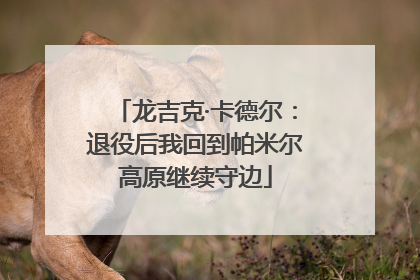 龙吉克·卡德尔：退役后我回到帕米尔高原继续守边
