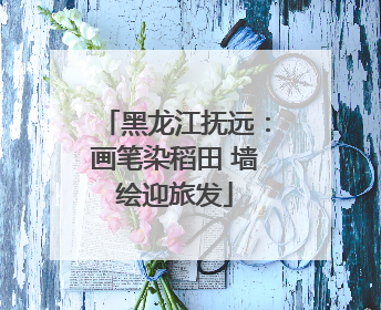 黑龙江抚远：画笔染稻田 墙绘迎旅发