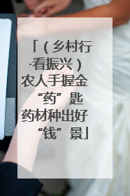 （乡村行·看振兴）农人手握金“药”匙 药材种出好“钱”景
