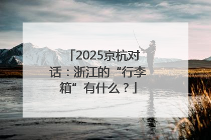 2025京杭对话：浙江的“行李箱”有什么？