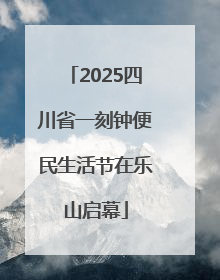 2025四川省一刻钟便民生活节在乐山启幕