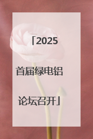 2025首届绿电铝论坛召开