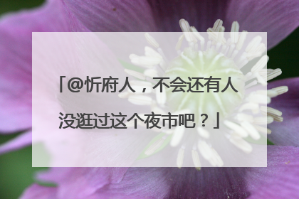@忻府人，不会还有人没逛过这个夜市吧？