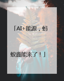 AI+能源，蚂蚁鑫能来了！