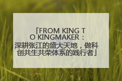 FROM KING TO KINGMAKER：深耕张江的盛大天地，做科创共生共荣体系的践行者
