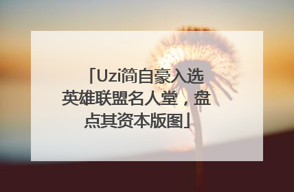 Uzi简自豪入选英雄联盟名人堂，盘点其资本版图